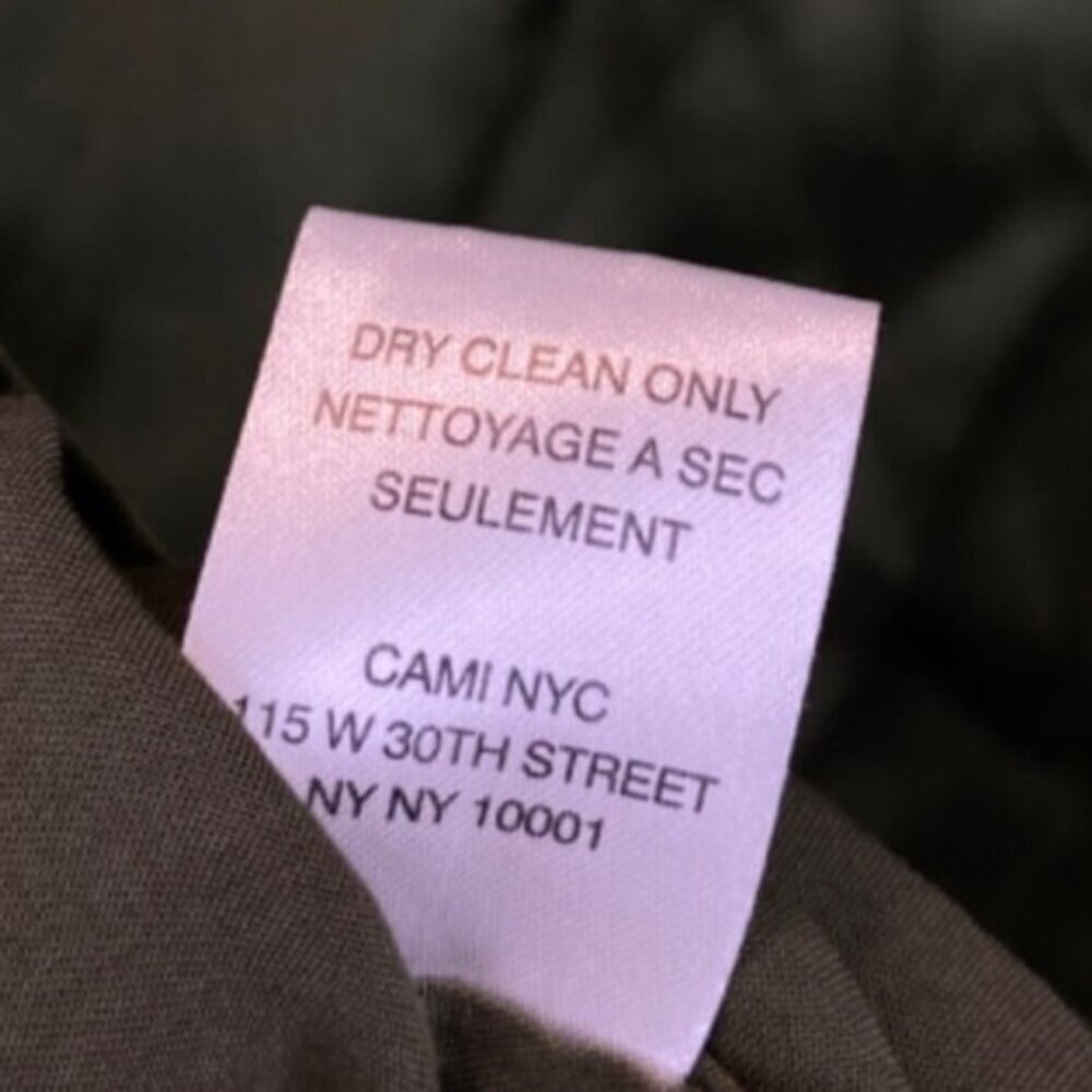 Cami NYC Utility Jacket Green Silk Collared 100% Silk Cinched Waist Size Small - Picture 8 of 8